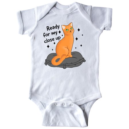 

Inktastic Pretty Cat Ready For a Close Up Gift Baby Boy or Baby Girl Bodysuit