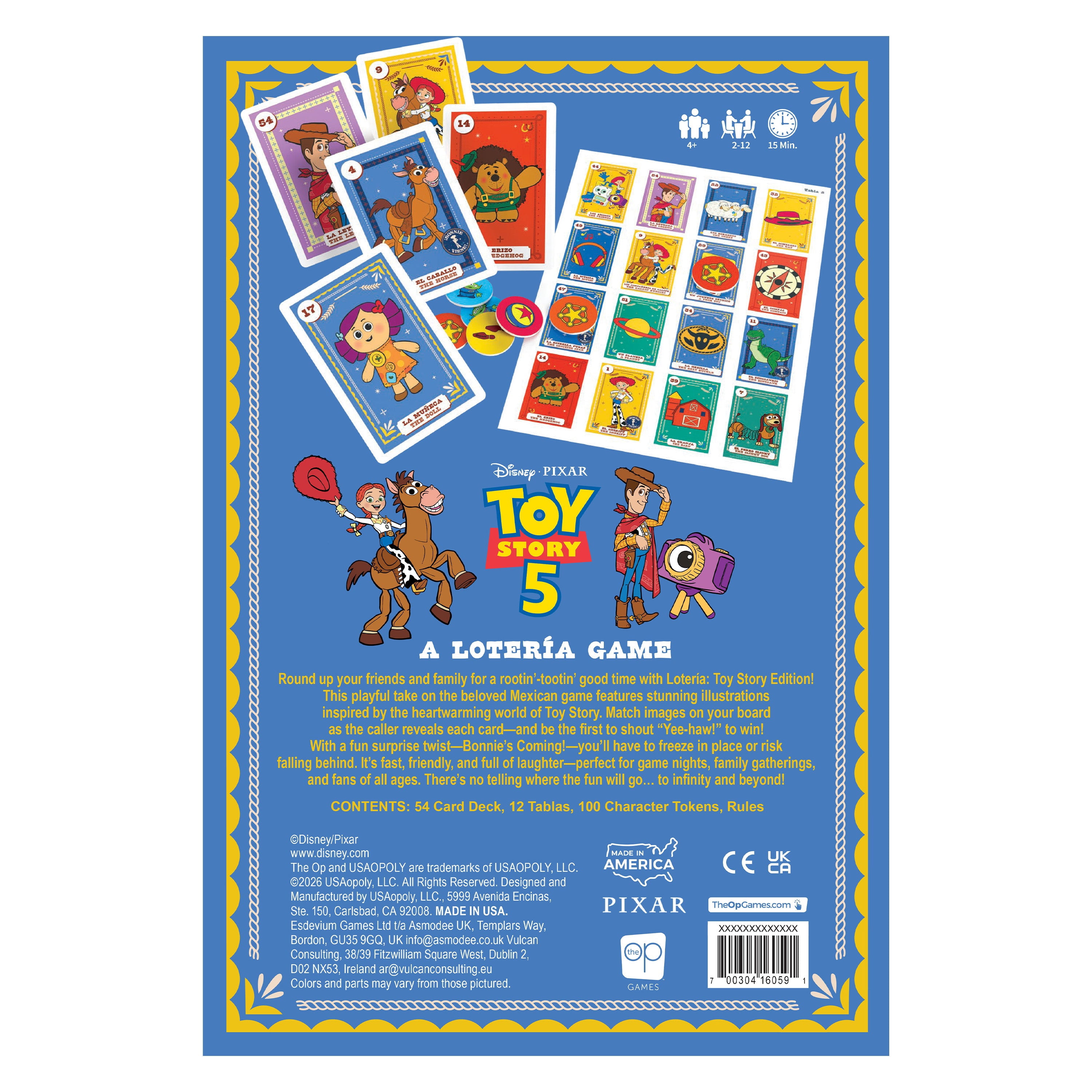 Lotería: Toy Story Game, by USAopoly