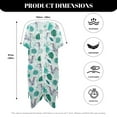 thumbnail image 6 of DISNIMO Monstera Elephant Print Women's Swimsuit Coverups Long Kimono Beach Swimsuit Cover up Casual Loose Summer Bikini Cover Up for Vacation, 6 of 6