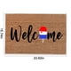 thumbnail image 3 of Felpudo de bienvenida del Día de la Independencia | Alfombra antideslizante de poliéster para interior y exterior de 60 x 40 cm | Decoración navideña | Tapete rascador para puerta de entrada, gar, 3 of 5