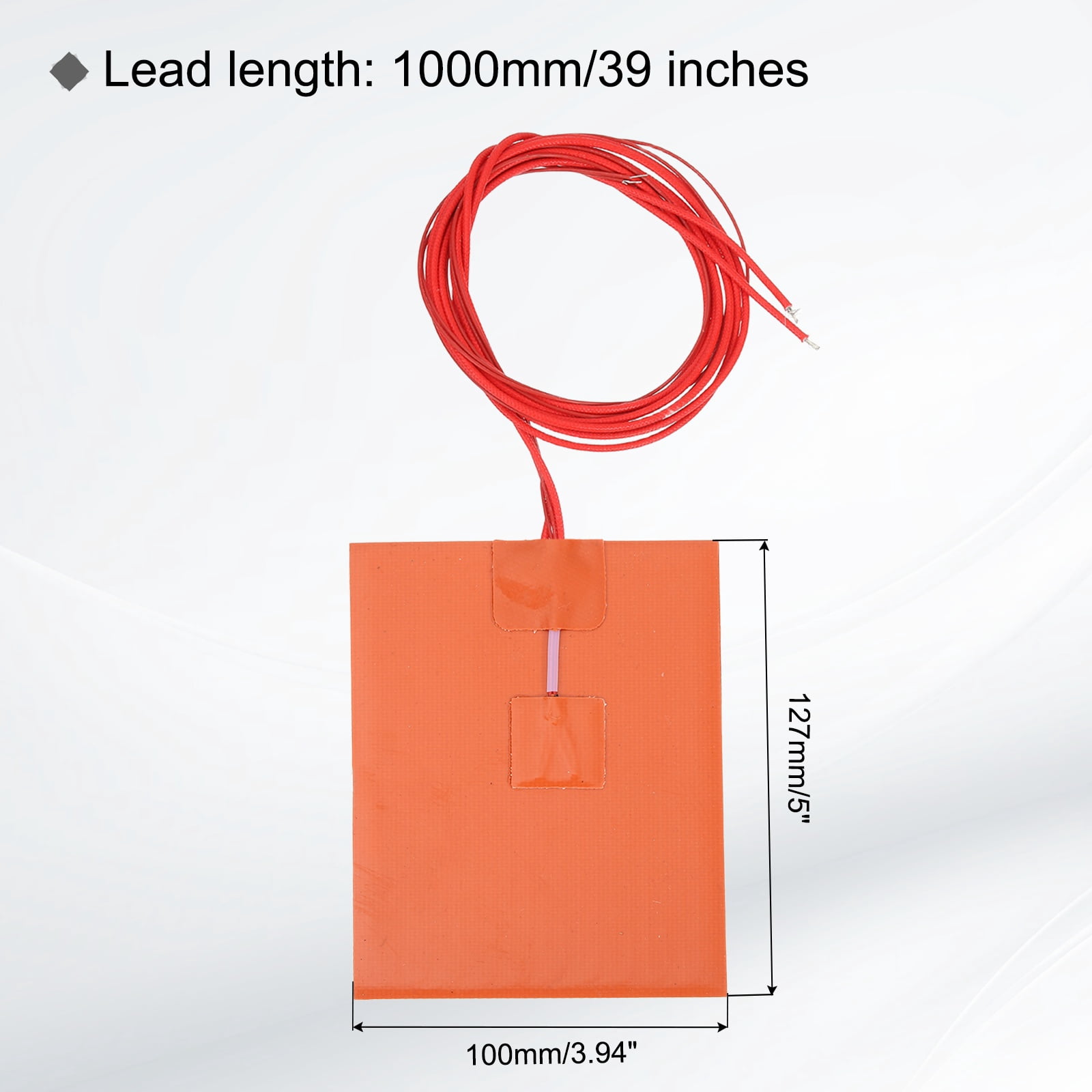 Silicone Heating Pad,120V 150W Heater Film Plate 127x100mm Heater Mat,Pack of 2