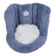thumbnail image 2 of Floor Chair with Back Support Chair Cushion Anti Slip Cute Soft Comfort Velvet Floor Pillow Seating for Office Kids Blue, 2 of 5