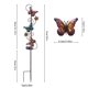 thumbnail image 5 of Luces solares con forma de mariposa, impermeables, para decoración al aire libre, jardín, césped, patio o patio, 34 + 40 * 7 cm, coloridas, 5 of 5