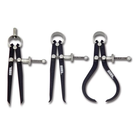 PRO-SERIES 8" 3 PIECE SPRING CALIPER & DIVIDER SET (4906-0073)