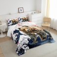 thumbnail image 4 of YST Safari Bear Bedding Set, Japanese Ukiyoe Comforter Set, Queen Size, 4 of 6