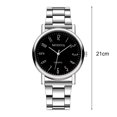 thumbnail image 6 of Joernso Men Quart Watch Round Dial Adjustable Strap No Delay Time-checking High Accuracy Exquisite Business Formal Wristwatch Timepiece, 6 of 8