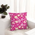 thumbnail image 6 of Yiaed Vintage Flowers Print Pillow Covers Super Soft Decorative Square Throw Pillow Covers Case Cushion Covers for Sofa Couch Bedroom Car Decor（No pillow core）-24"x24", 6 of 7