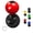 Red, variant on Push Start Button, Metal Car Joystick Ball, 2025 New Universal Start Car Shift Knob, Metal Cars Ignition Switch Buttons Rocker Protector (Black)