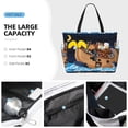 thumbnail image 3 of Xecao Ocean Scene with Noah's Ark for versatile beach bag for women includes zipper pockets and waterproof material, ideal for vacations and adventures., 3 of 7