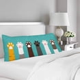 thumbnail image 2 of ABPHOTO Cat Paws Legs Dog Paw Pillow Covers Pillowcase 20x60 inch Cute Cartoon Animal Body Pillow Case Protector, 2 of 2