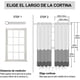 thumbnail image 5 of Lino Cortinas Blackout 100% Opacas, Bolsillo para Barra/Pestaña Trasera, para Recámara y Ventana de Sala, 2 Paneles (Gris, 106.6 x 160 cm), 5 of 11