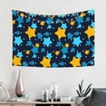 thumbnail image 5 of ZNDUO Blue Cartoon Star Doodle Tapestry, Wall Tapestries for Bedroom, 60 x 40 inch, 5 of 8