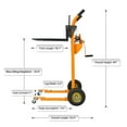 thumbnail image 2 of APOLLOLIFT 440lbs Warehouse Material Winch Stacker Truck Dolly 35.4" Lift Height, 2 of 3