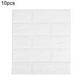 thumbnail image 2 of Walbest 10 Pack DIY 3D Wall Panels, 3D Wallpaper Sticker with Self-Adhesive Waterproof Brick PE Foam Wall Panels for Interior Wall Decor, TV Wall, Bathroom, Kitchen, Living Room Home Decoration, 2 of 7