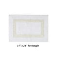 thumbnail image 5 of Better Trends 3 Piece Bathroom Rugs Set 100% Cotton Soft Bath Mat Water Absorbent, Reversible, Machine Washable for Home, Bathroom Decor Toilet Base Contour Mat, Hotel Collection - White/Ivory, 5 of 7