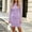 Purple, variant on Vmberlty Women's Bodycon Dresses Soft Solid Color Crew Neck Long Sleeve Slim Fit Casual Fashion Long Dresses for Daily Wear