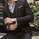 thumbnail image 5 of Traje de hombre de tres piezas, traje ajustado, traje informal, vestido formal de negocios, vestido de novia, traje de padrino, 5 of 5