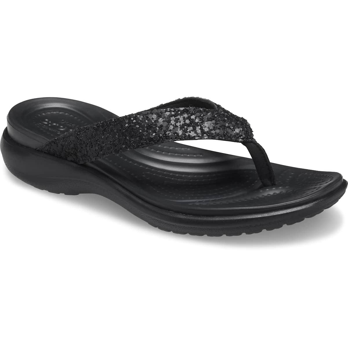 Crocs Women's Capri V Glitter Flip Flops photo 5