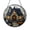 Acrylic 3.5 Inch, variant on Rustic Cottage Stained Glass Window Suncatcher, Round House Panel for Warm Country Home Decoration