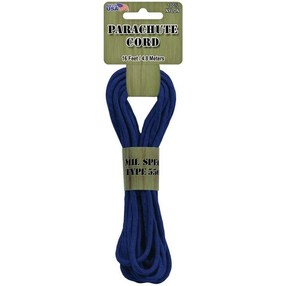 Pepperell Braiding Parachute Cord 4mmx16'-Royal