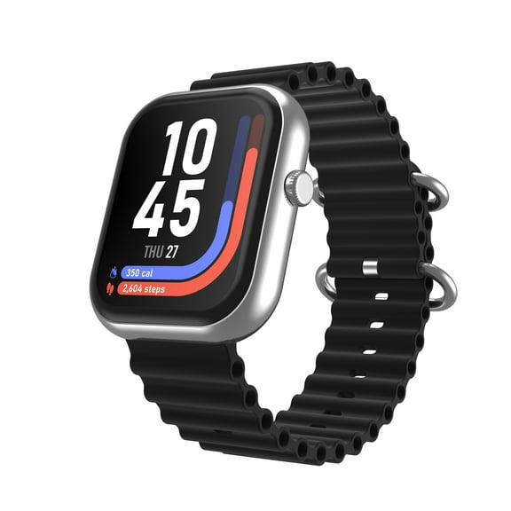 iTOUCH AIR 5 Smartwatch – 1.85” AMOLED Display, Bluetooth Calling, 100  Sport Modes, Heart Rate, SpO₂, Stress & Sleep Monitoring, IP68 Waterproof, for Android & iPhone - Ocean Strap for Adults