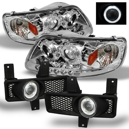 Fits 97 98 F150 F 150 Expedition Halo Projector Headlights Fits 97 98 F150 F 150 Expedition Halo Projector Headlights Fog Lights