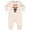 Natural Heather, variant on Inktastic Labrador Chocolate Lab Baby Fleece Romper