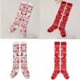 thumbnail image 2 of Yokua Reindeer Christmas Stockings Knitted Over Knee Boot Socks Sweater Leg Warmers, 2 of 15