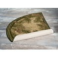 thumbnail image 3 of Brumlow Mills Pine Cone Rustic Fall Winter Gingham Area Rug, 1'5" x 2'6", Half Circle, 3 of 5