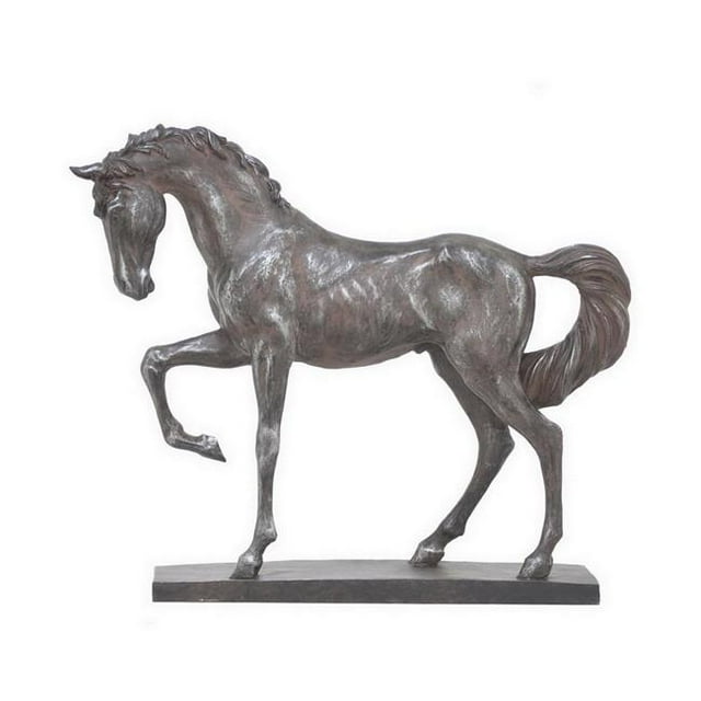 Plutus PBTH93840 Resin Horse on Base Figurine, Brown