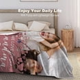 thumbnail image 5 of Custom Throw Blanket for Dad with Photo Personalized Happy Fathers Day Blankets with Pictures Customized Blanket for Dad Grandpa on Fathers day Halloween Christmas New Year A Blankets, 5 of 5