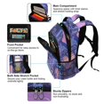 thumbnail image 5 of FORMRS Unisex Backpack Elementary School Travel Bookbag with Reflective Stripes, Cat Walking in Street, 5 of 7