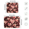 thumbnail image 3 of Love Hearts and Flowers Valentine Dish Drying Mat Microfiber Kitchen Pad Large Counter Absorbent Dish Mats Drainer Rack 18"x24", 3 of 7