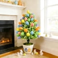 thumbnail image 1 of Ramo decorativo de huevos de Pascua para el suelo | Arreglo floral con huevos de espuma | Centro de mesa navideño para interiores | Decoración para patio y jardín al aire libre, 1 of 6