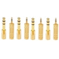 thumbnail image 1 of 8x Adaptador de Auriculares 6.35 mm (1/4 Pulg.) Macho A 3.5 mm Hembra Adaptador , Metal, 1 of 5