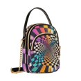 thumbnail image 7 of FORMRS Crossbody Bag for Women Quilted Travel Shoulder Cell Phone Purse with Chain Strap Handbag, Beige Wavy Plaid, 7 of 7
