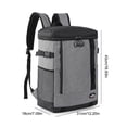 thumbnail image 5 of Refrigerador de mochila de 24 l Mochila aislante de gran capacidad impermeable (gris), 5 of 5