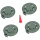 thumbnail image 2 of 4 cartuchos de combustible de butano con tapa protectora, accesorio de repuesto, piezas de alto rendimiento Verde, 2 of 8