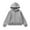 Grey, variant on Zip Up Hoodies for Girls Plain Long Sleeve Casual Sweatshirts Jacket Structured Stitch & Kangaroo Pocket Kids Fall Preppy Outerwear