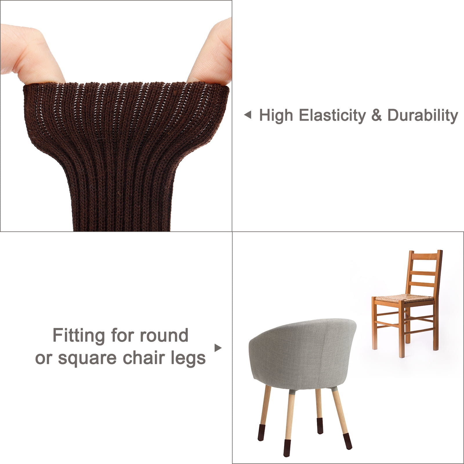 Chair Leg Socks Floor Protectors 20pack Knitted Furniture Sock