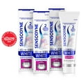 thumbnail image 3 of Sensodyne Clinical White Toothpaste Clinically Proven Whitening for Sensitive Teeth, Stain Protector, 3.4 Oz x 3, 3 of 14