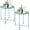 Green, variant on aboxoo Folding Tray Metal Side Table 2PC Black Round End Table Cyan Sofa Small Accent Fold-able Table, Round End Table Tray, Next to Sofa Table, Snack Table for Living Room and Bed Room