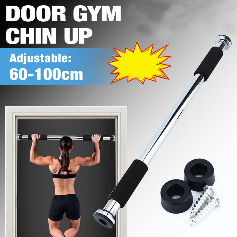 Upper Body Trainer On The Doorway Wall Indoor Home Gym Exercise Equipment Without Screw for Body Workout DRB DRIBBLING Fitness Doorway Pull Up Bar Multi-Purpose Portable Horizontal Chin Up Bar