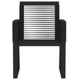 thumbnail image 5 of vidaXL Patio Dining Set Black Garden Outdoor Seating 3/5/7/9 Piece Multi Sizes, 5 of 39