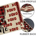 thumbnail image 5 of Valentines Door Mats Outdoor 17x29 Inch, Valentines Decor Welcome Mats for Front Door, Farmhouse Buffalo Plaid Doormats for Indoor or Outdoor Decorations, Valentines Day Decor, 5 of 6