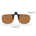 thumbnail image 5 of ZOUBAOQ GXFCAI 1 PC Sunglasses Clip Unisex Clip-on Polarized Day Night Vision Flip-up Driving Sunglasses Glasses Lens For Outside, 5 of 9