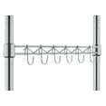 thumbnail image 6 of TRINITY EcoStorage® 5-Tier Chrome Wire Shelving Rack w/ Sidebar and Wheels, 36x18x72 - NSF, 6 of 7