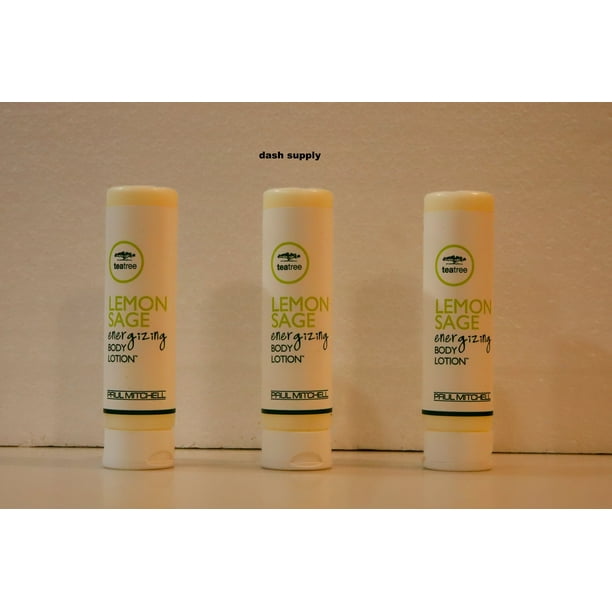 PAUL MITCHELL Lemon Sage Tea Tree Energizing Body Lotion Lot of 3 Each