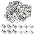 thumbnail image 1 of M8 Demi-Rond Rouleau en Ressort Écrous en T Série 4545 Acier au Carbone Fente en T Écrous à Ressort Argent, 50 Pcs, 1 of 7