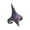 Black purple., variant on Edgy Punk Dark Style Spiked Ring Featuring Adjustable Opening For Comfort Fit